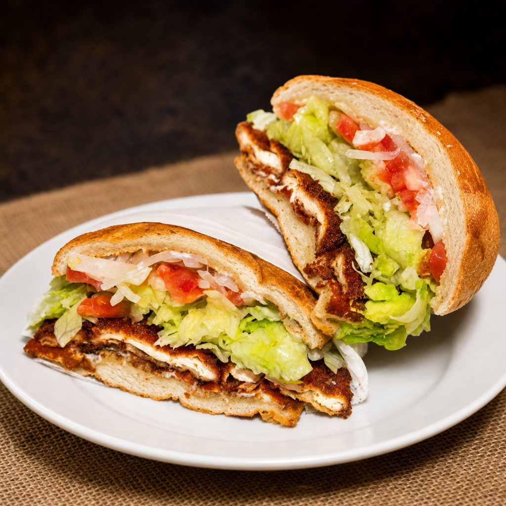 Torta De Milanesa De Pollo.