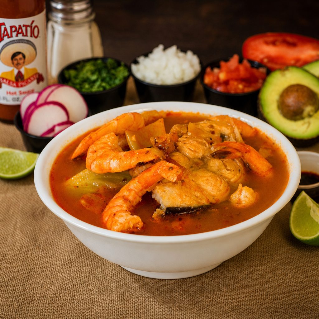 Caldo De Mariscos.